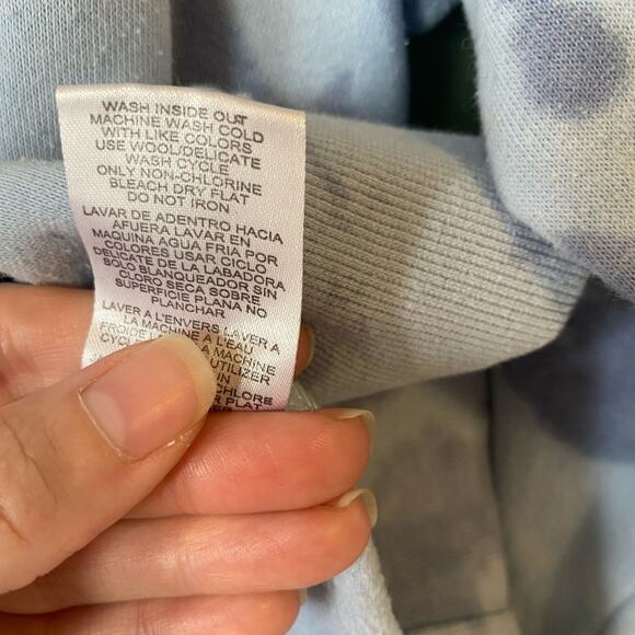 The Simpson’s Sweater Womens S/M Small Medium Casual Blue Tie Dye Nature Lover - Picture 9 of 12